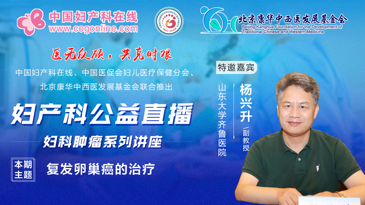 杨兴升教授复发卵巢癌的治疗妇产科公益直播系列讲座回放